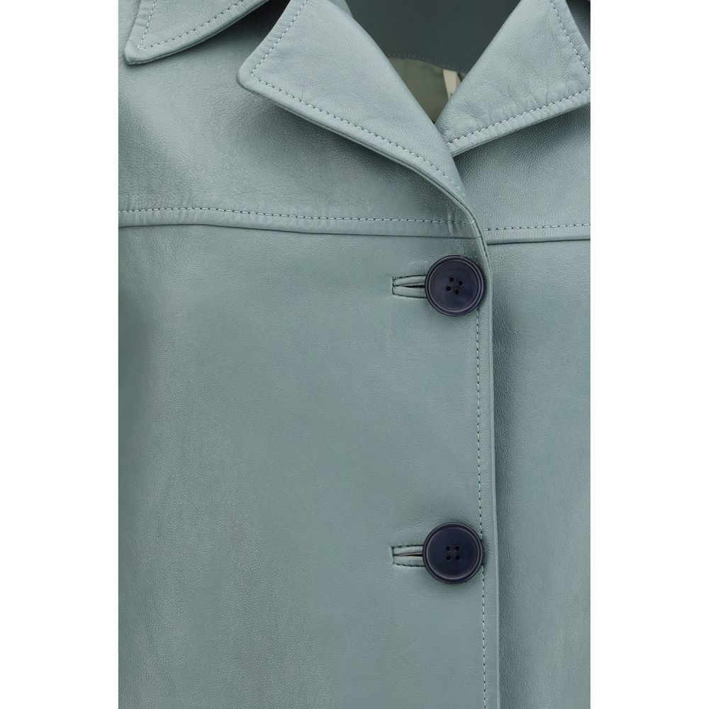 Chloé Blue Leather Jacket