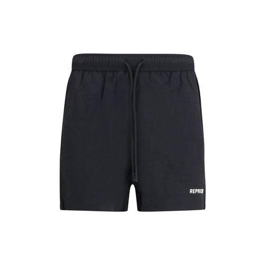 Represent Black Fabric Short And Mini Shorts
