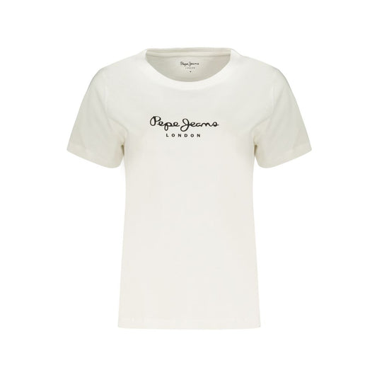 Pepe Jeans White Cotton Womens T-Shirt