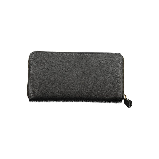 Mario Valentino Black Polyurethane Women's Wallet