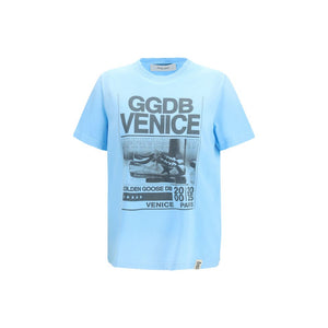 Golden Goose Blue Cotton T-Shirt