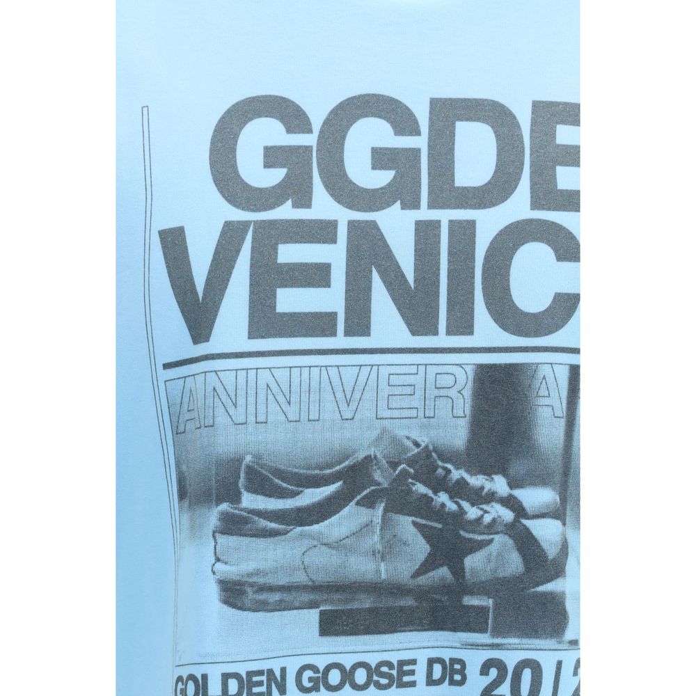 Golden Goose Blue Cotton T-Shirt