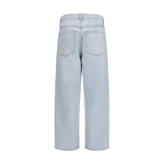 Agolde Blue Cotton Tapered Jeans