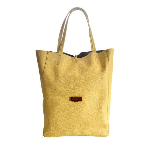 Baldinini Trend Bicolor Cowhide Clutch Bag