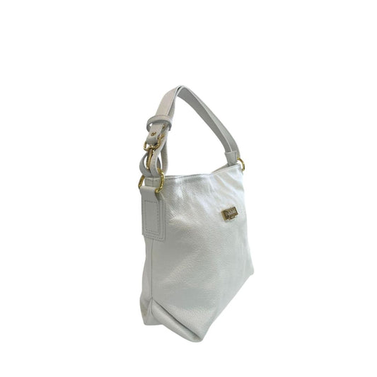 Baldinini Trend White Cowhide Clutch Bag