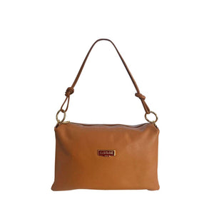Baldinini Trend Brown Cowhide Clutch Bag