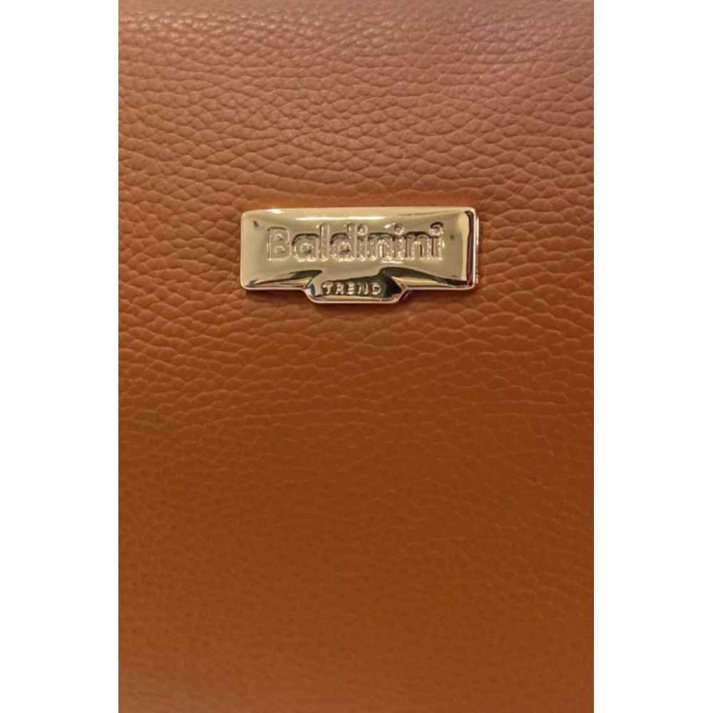 Baldinini Trend Brown Cowhide Clutch Bag