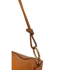 Baldinini Trend Brown Cowhide Clutch Bag