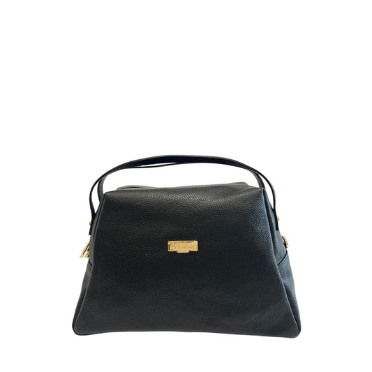 Baldinini Trend Black Cowhide Clutch Bag