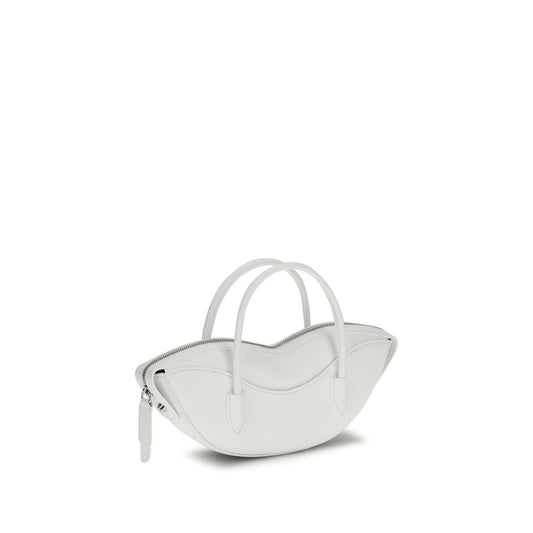Fiorucci White Calf Leather Bos Taurus Handbag