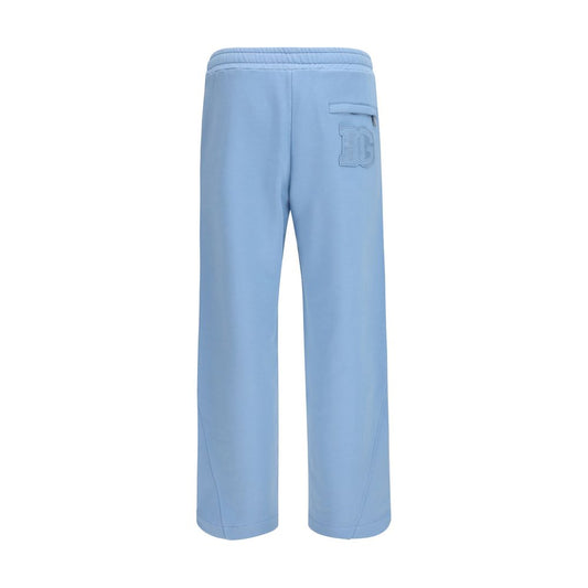 Dolce & Gabbana Blue Cotton Casual Pants