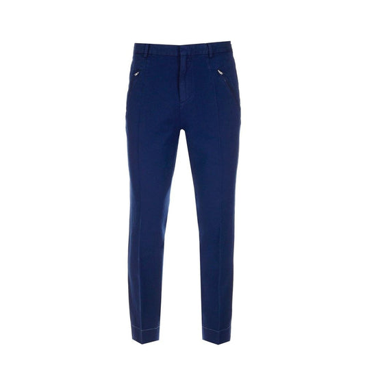 Maison Margiela Blue Cotton Casual Pants