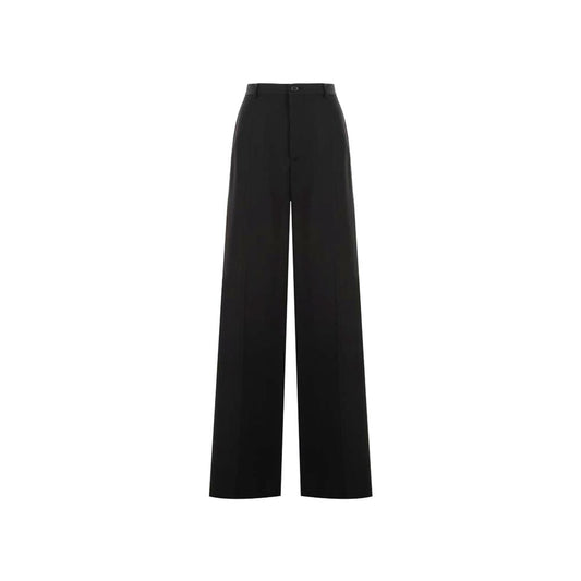 Balenciaga Black Wool Flared Pants