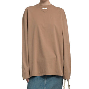 Prada Brown Cotton Long Sleeve T-Shirt