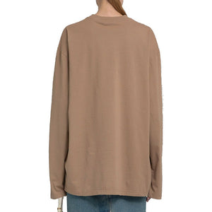 Prada Brown Cotton Long Sleeve T-Shirt
