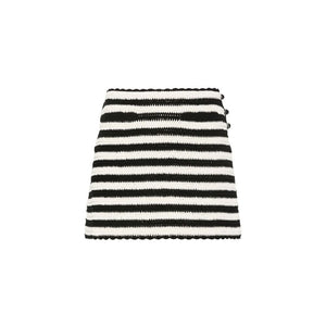 Celine Black Cotton Mini Skirt