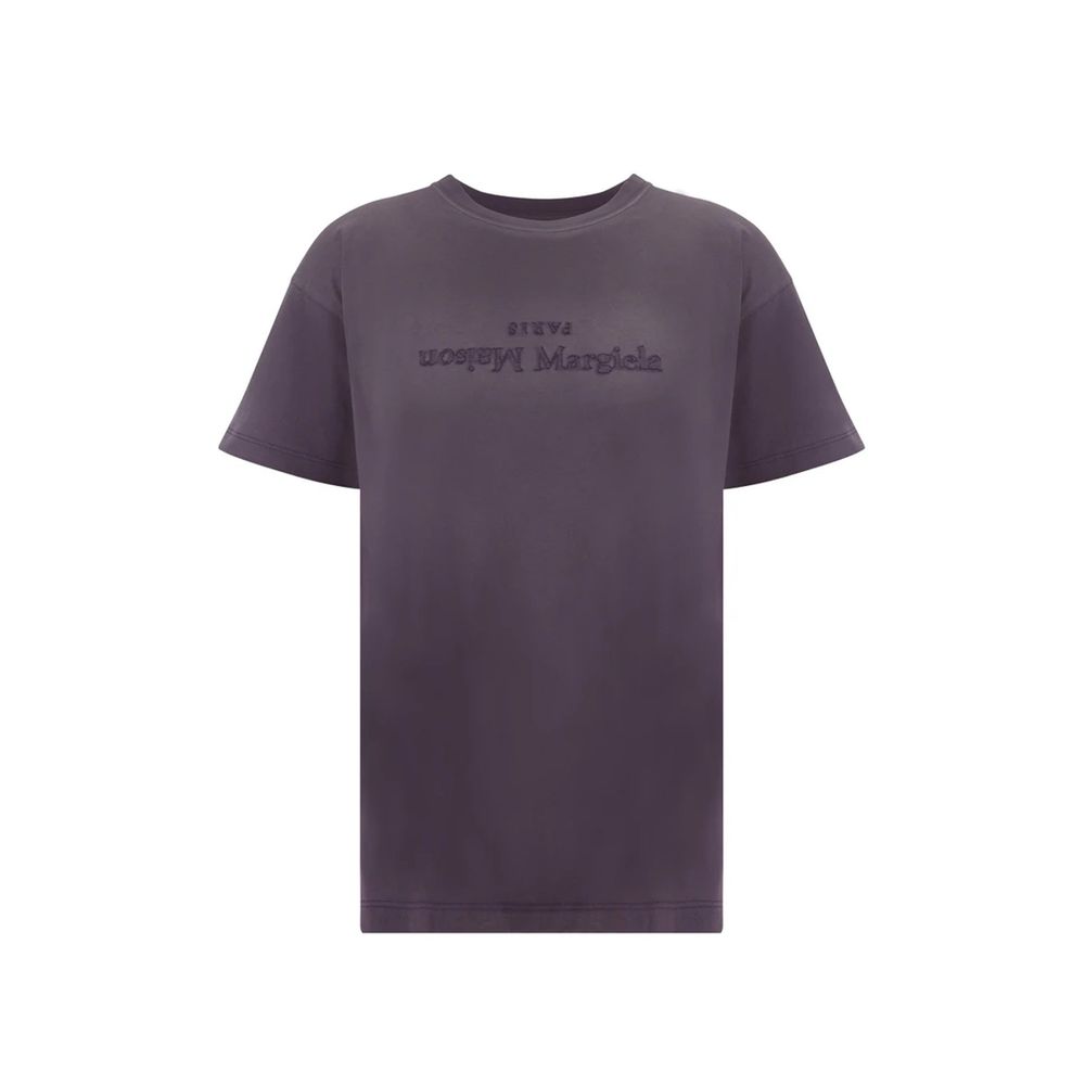 Maison Margiela Purple Cotton T-Shirt