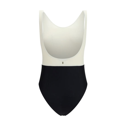 Ami Paris Multicolor Polyamide One-Piece Swimsuit