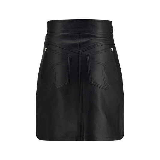 Fiorucci Black Lamb Leather Mini Skirt