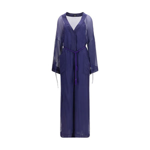 Giorgio Armani Blue Viscose Jumpsuit