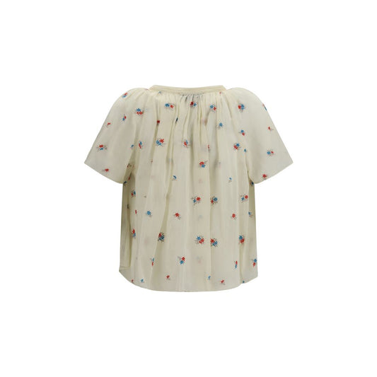 Forte_Forte Beige Cotton Pattern Shirt