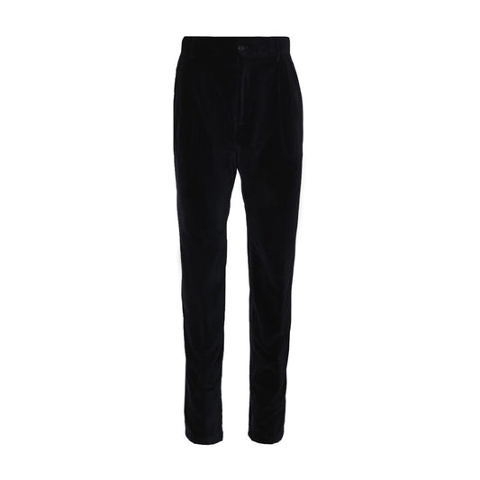 Dolce & Gabbana Black Cotton Casual Pants