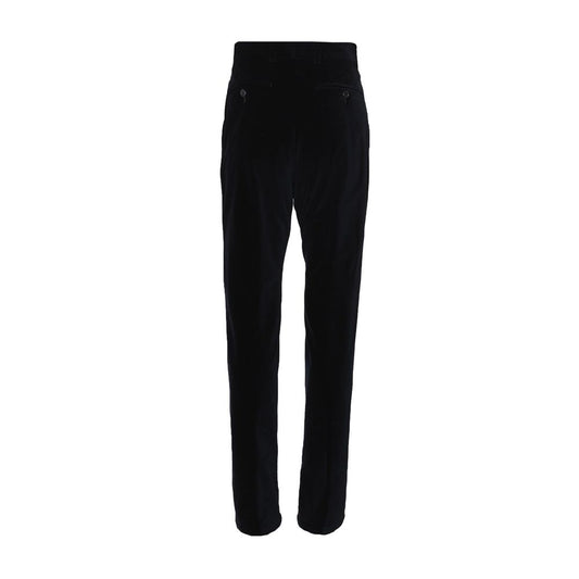 Dolce & Gabbana Black Cotton Casual Pants