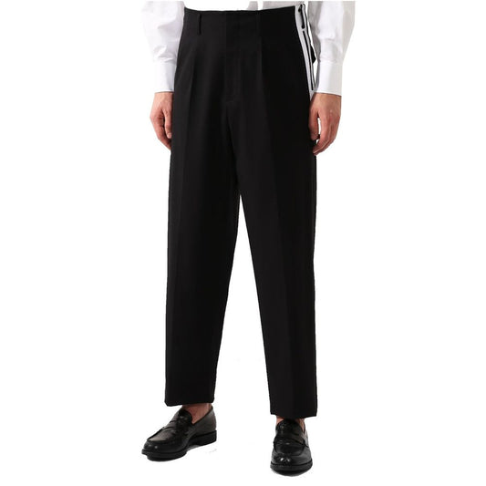 Dolce & Gabbana Black Cotton Casual Pants