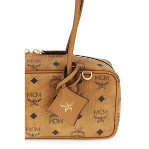 MCM Brown Fabric Shoulder Bag