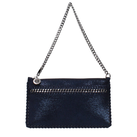 Stella McCartney Blue Leather Clutch Bag