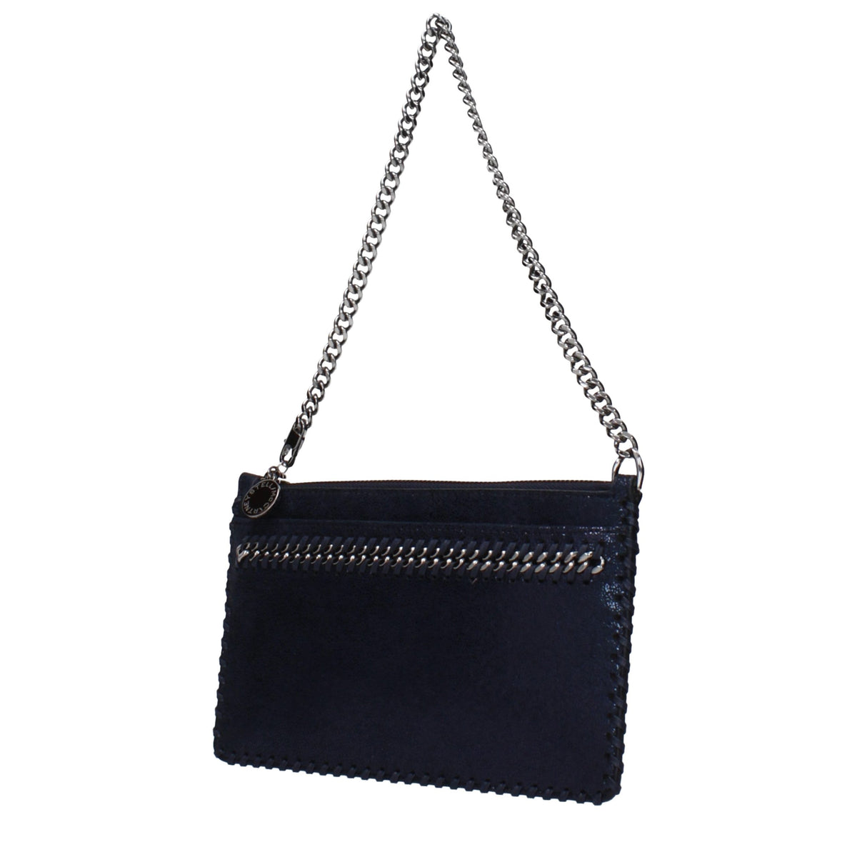 Stella McCartney Blue Leather Clutch Bag