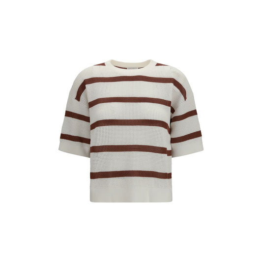Brunello Cucinelli Brown Cotton Sweatshirt