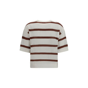Brunello Cucinelli Brown Cotton Sweatshirt