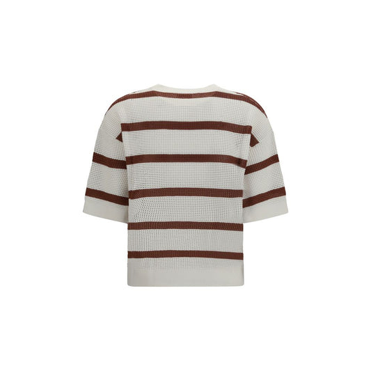Brunello Cucinelli Brown Cotton Sweatshirt