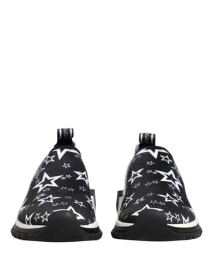 Dolce & Gabbana Black Stars Logo SORRENTO Sneakers Shoes