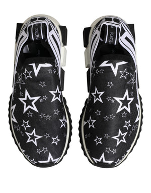 Dolce & Gabbana Black Stars Logo SORRENTO Sneakers Shoes