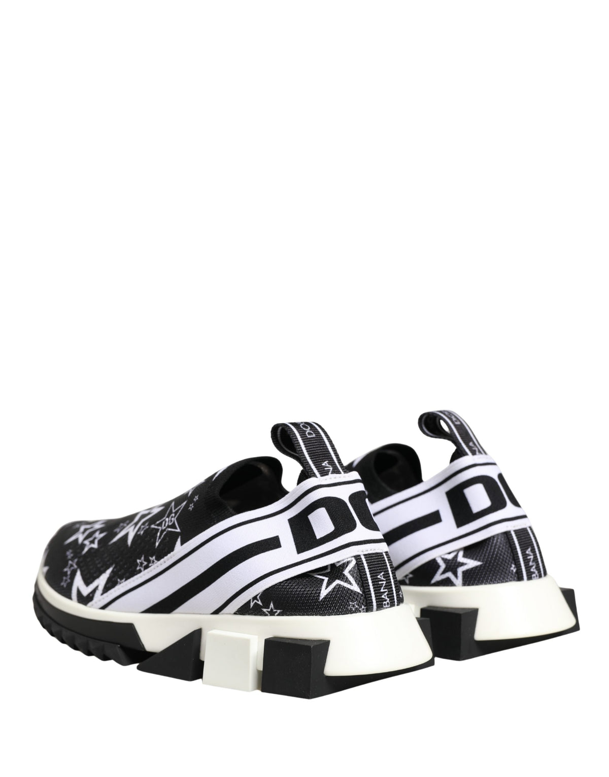 Dolce & Gabbana Black Stars Logo SORRENTO Sneakers Shoes