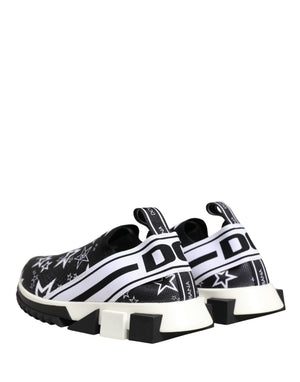 Dolce & Gabbana Black Stars Logo SORRENTO Sneakers Shoes