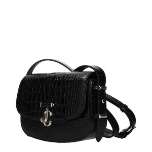 Jimmy Choo Black Leather Crossbody Bag