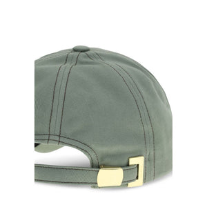 Balmain Gray Cotton Cap (Baseball Hat)