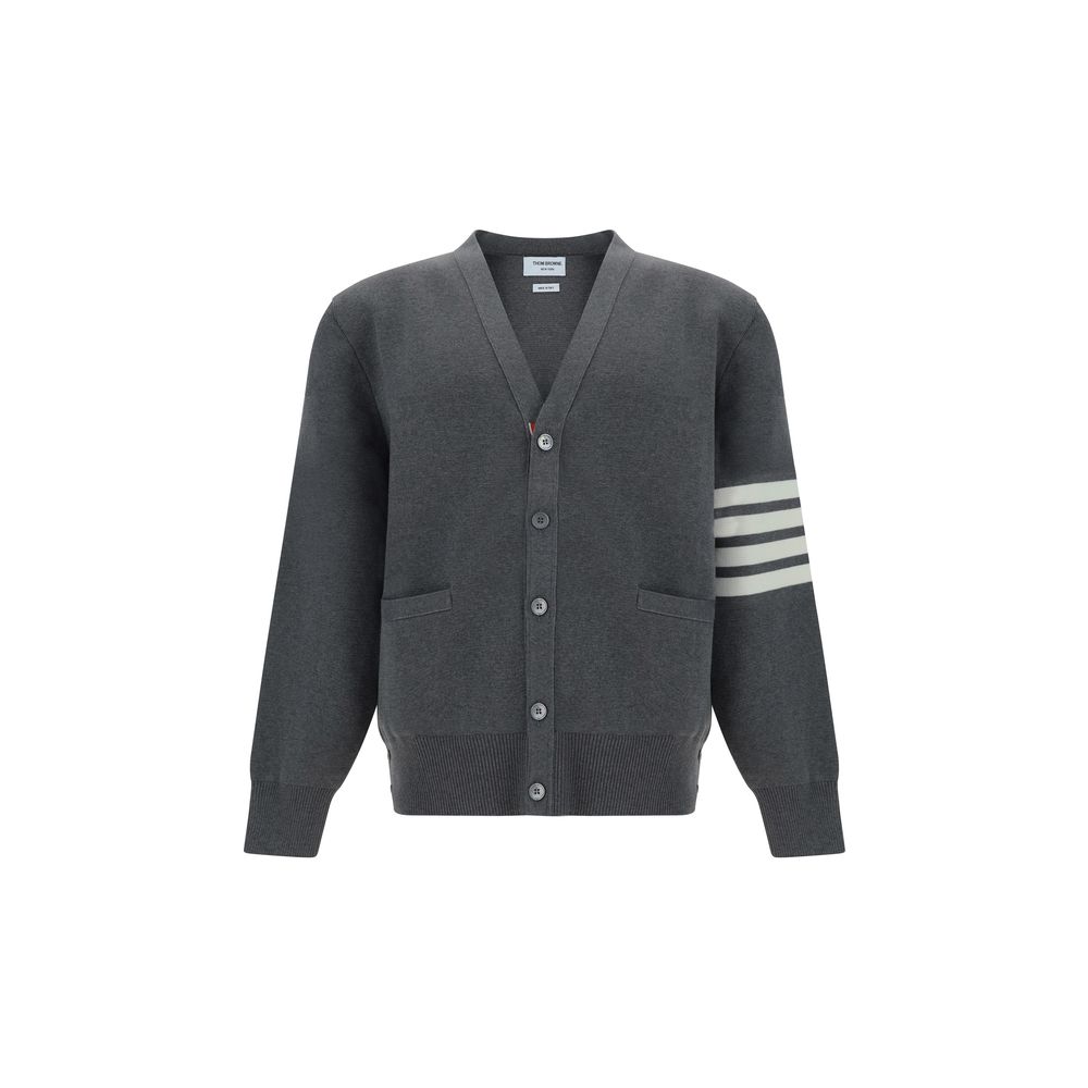 Thom Browne Gray Cotton Cardigan