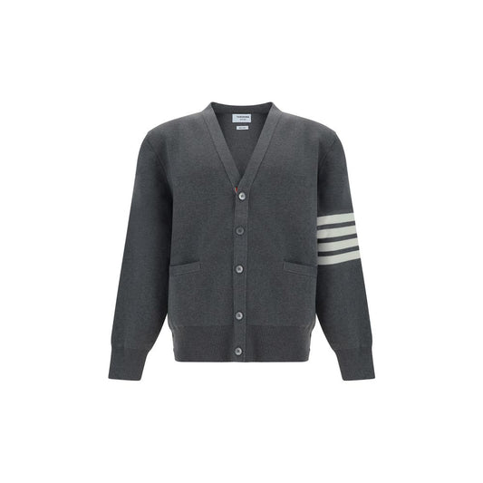 Thom Browne Gray Cotton Cardigan