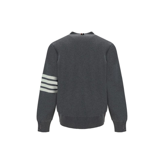 Thom Browne Gray Cotton Cardigan