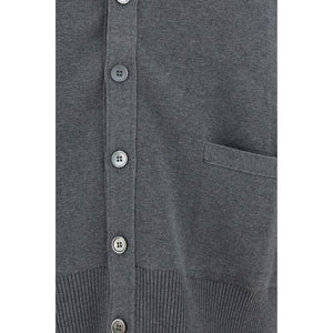 Thom Browne Gray Cotton Cardigan