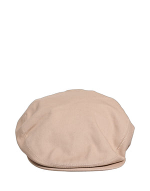 Dolce & Gabbana Men Beige Cotton Newsboy Cloth Capello Hat