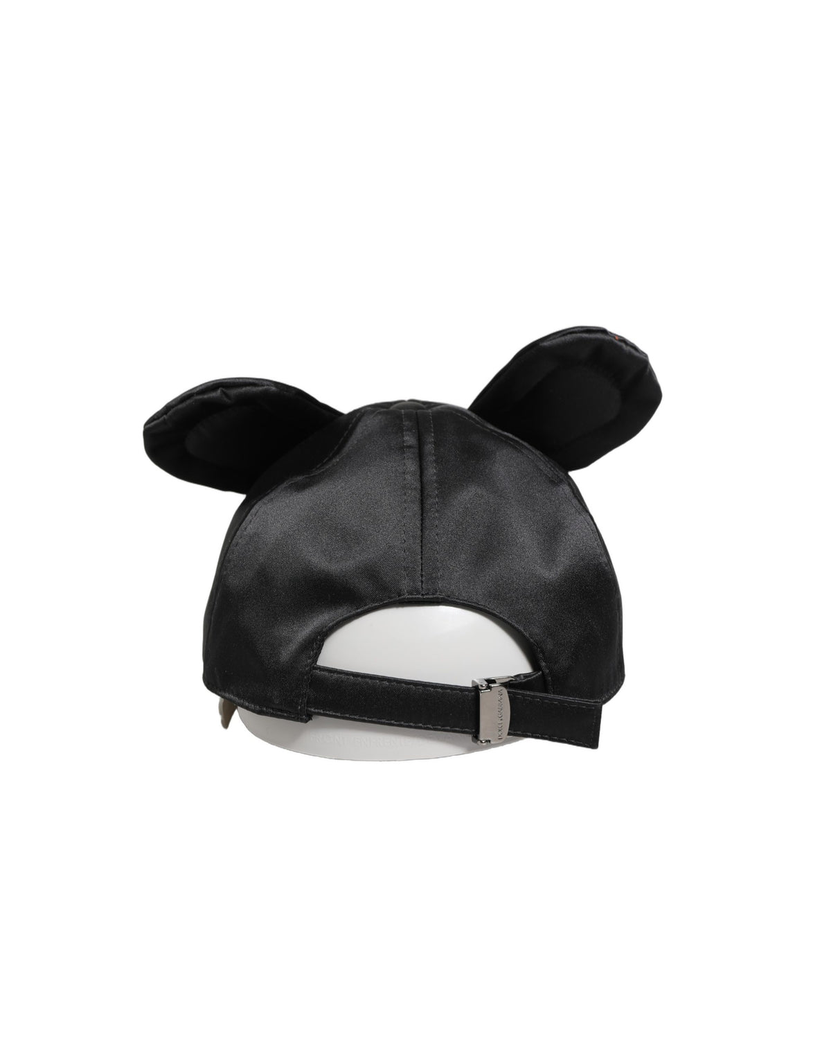 Dolce & Gabbana Men Black Velvet Animal Ears Baseball Cap Hat