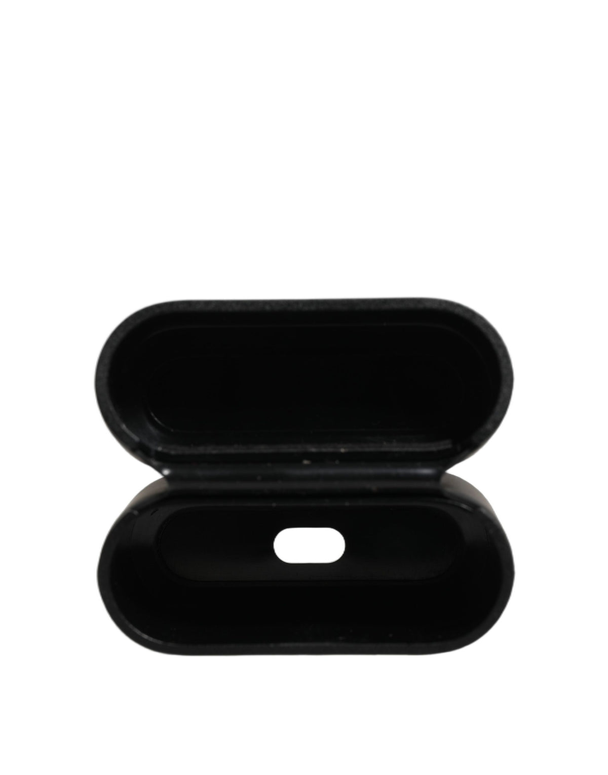Dolce & Gabbana Case Black PVC Embossed Logo Flip Holder Women Airpods