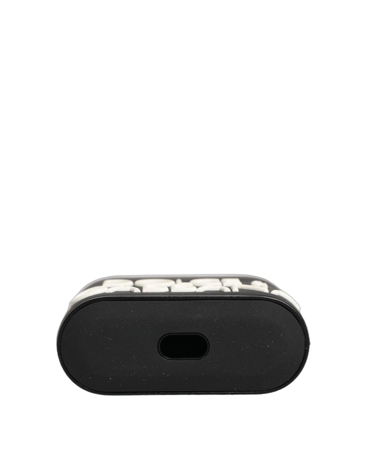 Dolce & Gabbana Case Black PVC Embossed Logo Flip Holder Women Airpods
