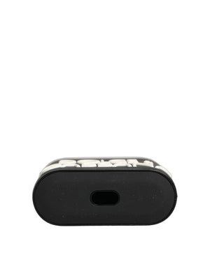 Dolce & Gabbana Case Black PVC Embossed Logo Flip Holder Women Airpods