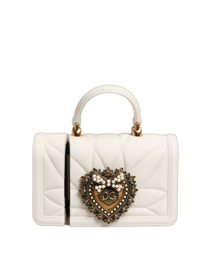 Dolce & Gabbana Case White Silicone Devotion Heart Cover Hand Bag Airpod
